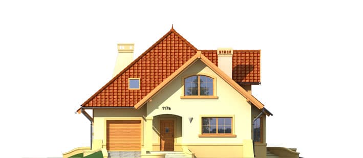 Скачать готовый проект дома с мансардой, чертежи и фото дома с мансардой - фото 2
