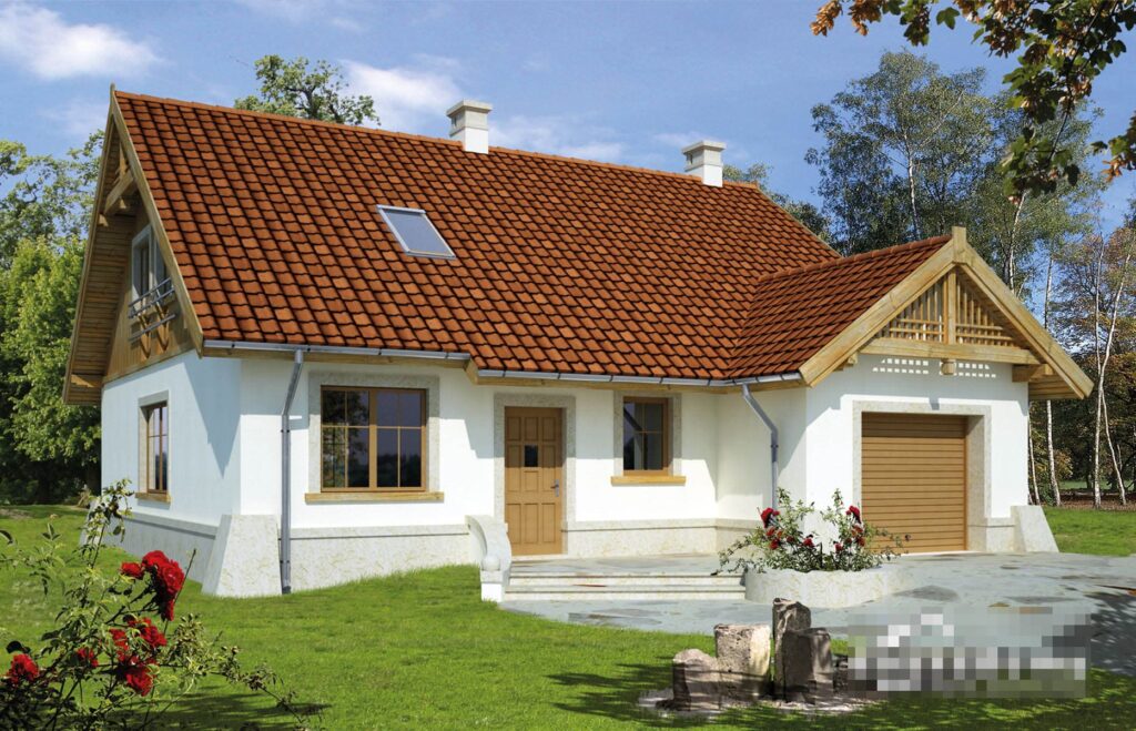 Фото проект дома с мансардой Dd458 на 133 м2, проект дома на 3 комнаты
