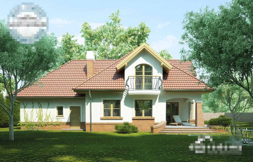 Скачать готовый проект дома с мансардой, чертежи и фото дома с мансардой - фото 4