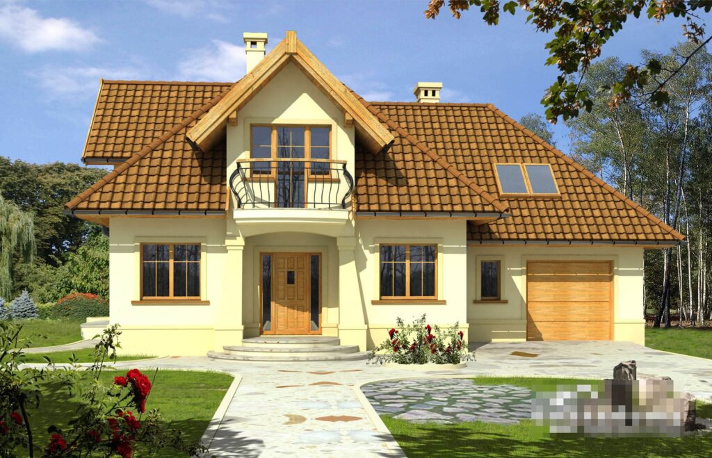 Фото проект дома с мансардой Dd533 на 148 м2, проект дома на 3 комнаты