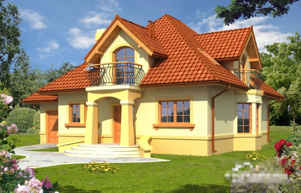 Фото проект дома с мансардой Dd564 на 153 м2, проект дома на 4 комнаты