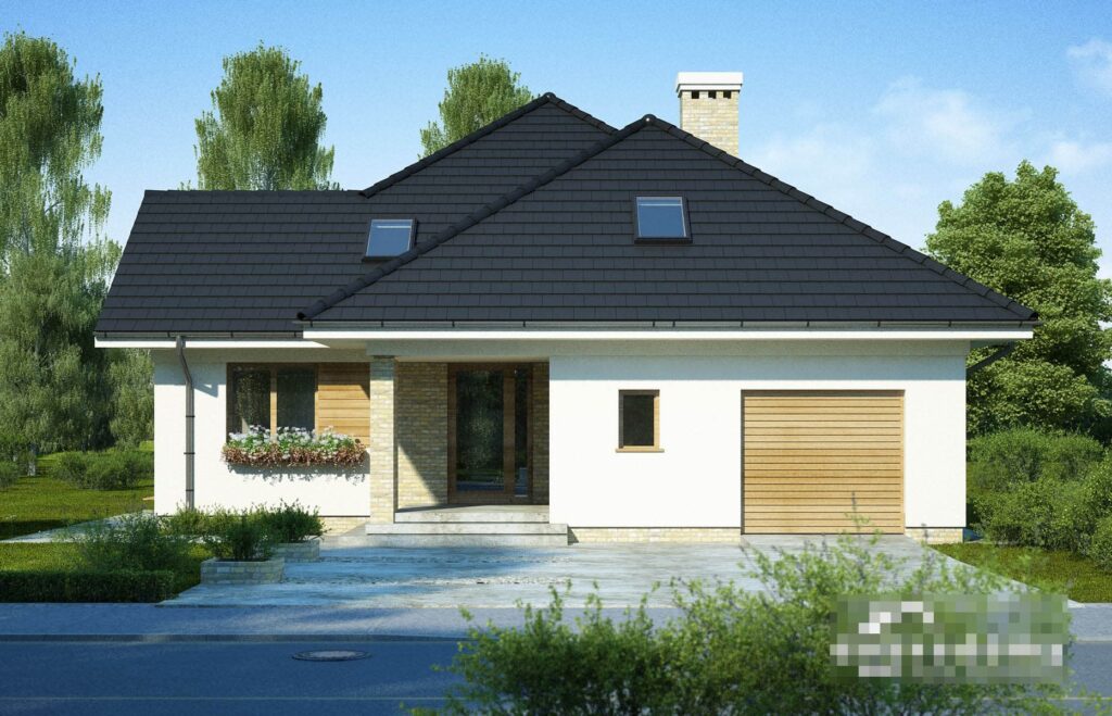 Скачать готовый проект дома с мансардой, чертежи и фото дома с мансардой - фото 2