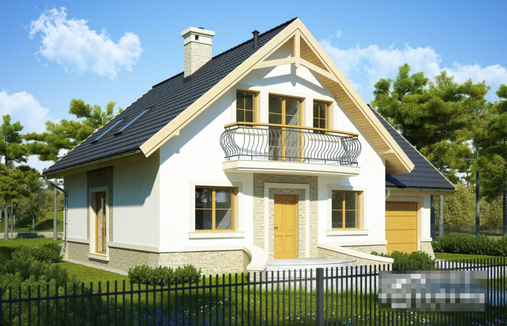 Фото проект двухэтажного дома Dd455 на 156 м2, проект дома на 4 комнаты